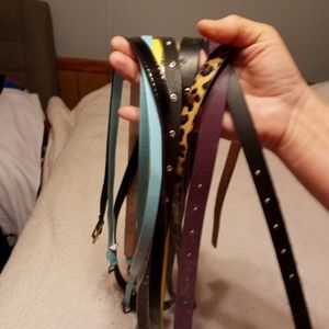 Set of 10 belts